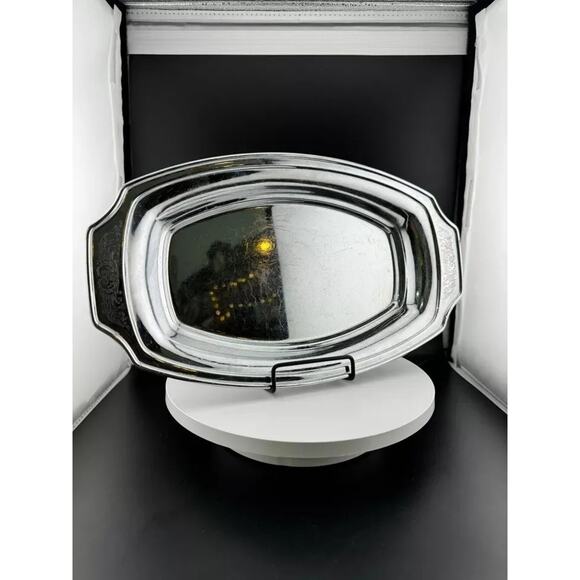 Faberware Silver Bread Plate - Picture 1 of 6